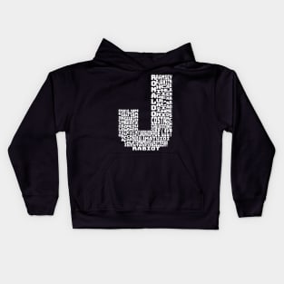 JUVENTUS - 2019 - 2020 - WHITE TEXT Kids Hoodie